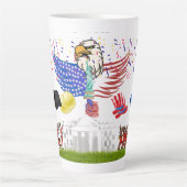 4 juli latte mok (Voorkant)