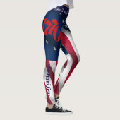 4 JULI Leggings Amerikaanse Flag Jouw naam Parade (Rechts)