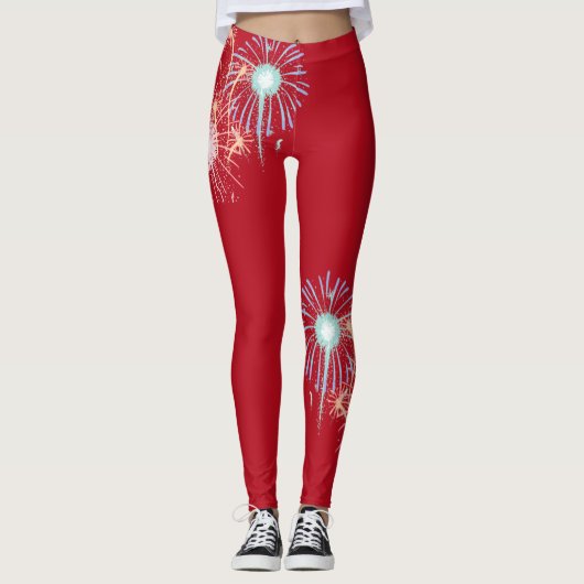 4 juli, Leggings van rode vuurwerk (Voorkant)
