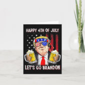 4 juli Let's Go Beer Brandon Trump Beer Ameri Kaart (Voorkant)