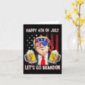4 juli Let's Go Beer Brandon Trump Beer Ameri Kaart (Gele Bloem)
