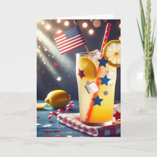 4 juli limonade kaart (Voorkant)