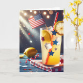 4 juli limonade kaart (Gele Bloem)