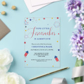 4 juli Little Firecracker Baby shower Acryl Uitnodigingen (Insitu (Huwelijk))