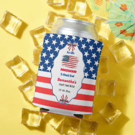 4 juli little firecracker baby shower blikjeskoeler