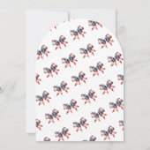 4 juli Little Miss America 2e verjaardag Kaart (Achterkant)