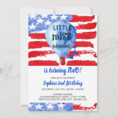 4 juli Little Miss Independent Verjaardag Kaart (Voorkant)