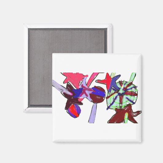 4 juli Lollipops Magneet (Voorkant / Achterkant)