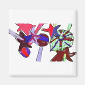 4 juli Lollipops Magneet (Voorkant)