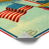 4 juli - Luchtvaart -  art Poster (Hoek)