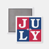 4 juli magneet (Voorkant / Achterkant)