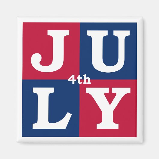 4 juli magneet (Voorkant)
