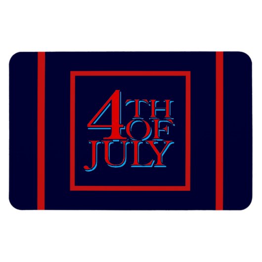 4 juli - magneet (Horizontaal)