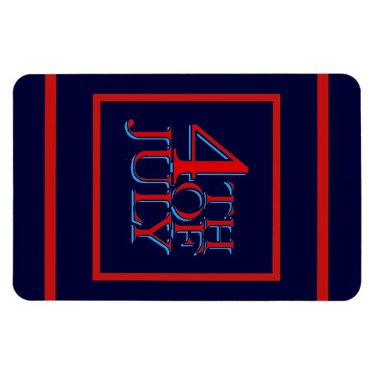 4 juli - magneet (Horizontaal)