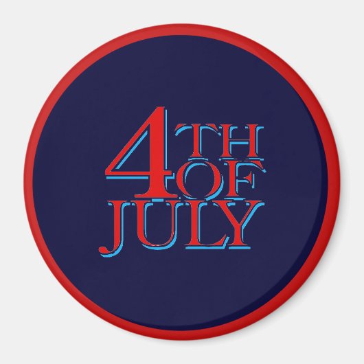 4 juli - magneet (Voorkant)