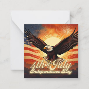 4 juli – Majestueuze Adelaar & Vuurwerk Tributo🦅 Notitiekaartje