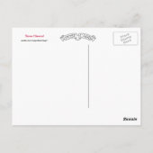 4 juli  Marching Drum rood wit & blauw Briefkaart (Achterkant)