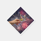 4 juli Martini Toast Servet (Hoek)