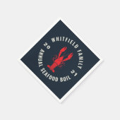 4 juli Matching Family Seafood Boil Custom Servet (Hoek)