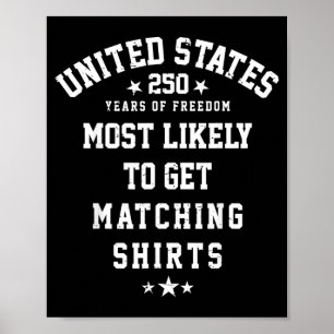 4 juli meest waarschijnlijke familie-matching 250s poster