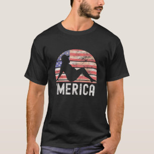4 juli Merica Fat Party Funny Drink volwassene T-shirt