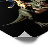 4 juli Merica George Washington rijdt op een Dino Poster (Hoek)