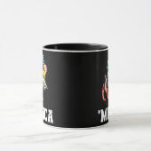 4 juli Merica USA vlag Bald Eagle Patriotic Mok (Midden)