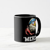 4 juli Merica USA vlag Bald Eagle Patriotic Mok (Voorkant rechts)