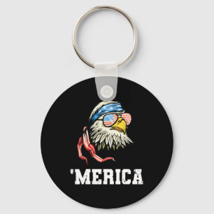 4 juli Merica Usa Vlag Ld Adelaar Patriottische Ve Sleutelhanger