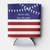 4 juli met de  Koelbox van de vlaggen Blikjeskoeler (Voorkant)