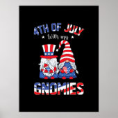 4 juli met mijn gnomen patriottic gnome poster (Voorkant)