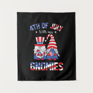4 juli met mijn gnomen patriottic gnome wandkleed