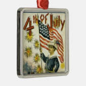 4 juli metalen ornament (Rechts)