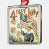 4 juli metalen ornament (Links)