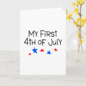 4 juli Mijn eerste 4 juli (sterren) Kaart (Gele Bloem)