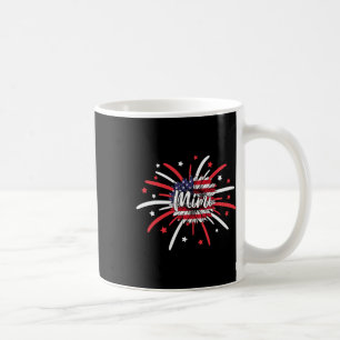4 juli Mimi Zonnebloem Amerikaanse Vlag Vuurwerk Koffiemok