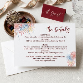 4 juli minimalist Details Bijlagekaart RSVP Kaartje