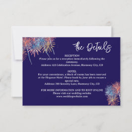 4 juli minimalistische Details Bijlagekaart RSVP Kaartje