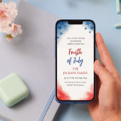 4 juli Minimalistische uitnodiging voor digitale d