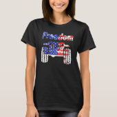 4 juli Modderrit UTV SXS Offroad Freedom Racer T-shirt (Voorkant)