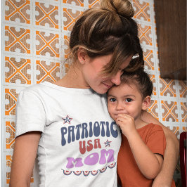 4 juli Moeders Shirt, Patriottisch Amerikaans Moed T-shirt