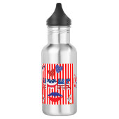 4 juli mok met Amerika Ya'll Waterfles (Links)