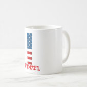 4 juli Monogram gepersonaliseerde koffie-Mok Koffiemok (Voorkant rechts)
