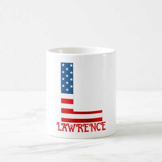 4 juli Monogram gepersonaliseerde koffie-Mok Koffiemok (Center)