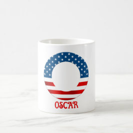 4 juli Monogram gepersonaliseerde koffie-Mok Koffiemok