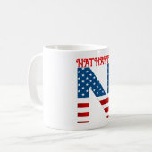 4 juli Monogram gepersonaliseerde koffie-Mok Koffiemok (Voorkant links)