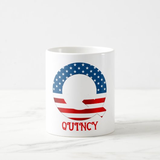 4 juli Monogram gepersonaliseerde koffie-Mok Koffiemok (Center)