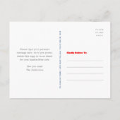 4 juli Mooi Moderne Vuurwerk USA Patriottisch Uitnodiging Briefkaart (Achterkant)