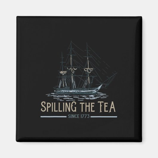 4 juli morsen van de thee sinds 1773 vierde van magneet (Voorkant)
