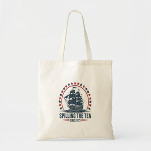 4 juli morsen van de thee sinds 1773 vierde van tote bag